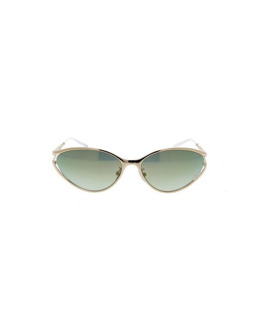 Dior Green Irregular Frame Sunglasses