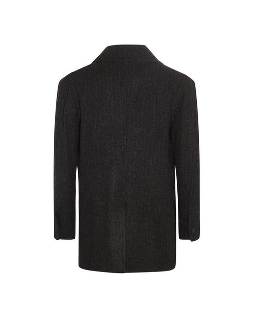 Vivienne Westwood Black Virgin Wool And Cashmere Blend Coat for men
