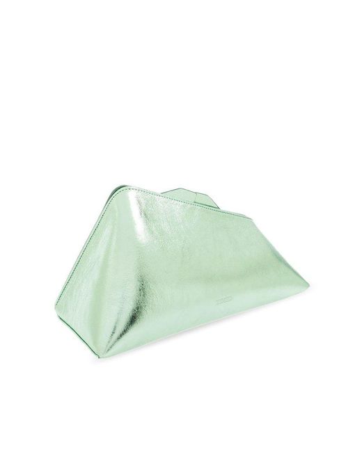 The Attico Green 8:30 Pm Metallic Small Clutch Bag