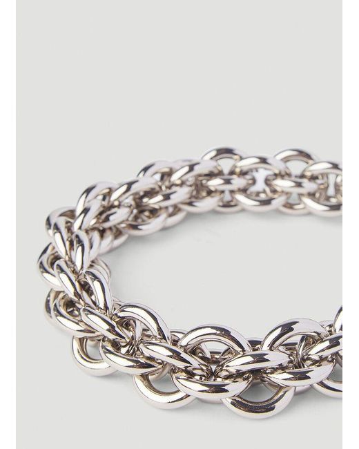 1017 ALYX 9SM Dual Chunky Chain Necklace in Metallic for Men