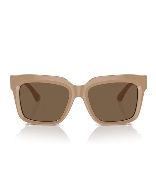Burberry Natural Square Frame Sunglasses