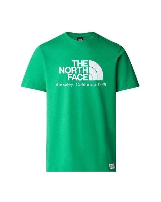 The North Face Green Logo-printed Crewneck T-shirt for men