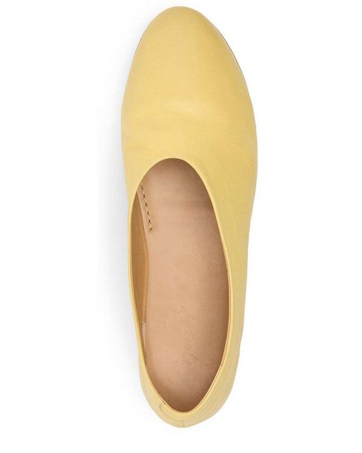 Marsèll Yellow Coltellaccio Ballerina Shoes