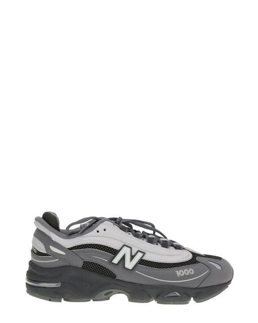 New Balance Gray 1000 Lace-Up Sneakers for men