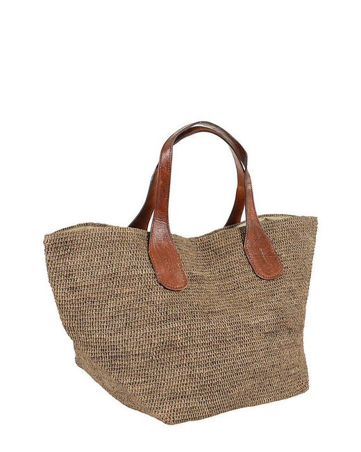 IBELIV Brown Tokyo Ii Woven Tote Bag