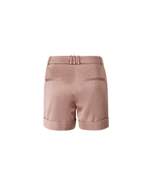 Balmain Pink Satin Plank Bermuda Shorts