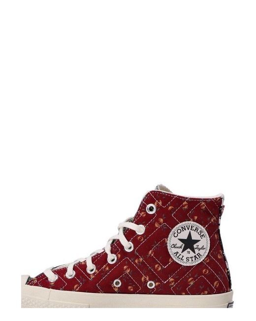 Converse Blue Upcycled Floral Chuck 70 Sneakers