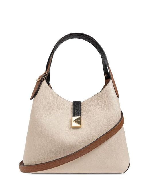Kate Spade Natural Deco Colorblocked Top Handle Bag