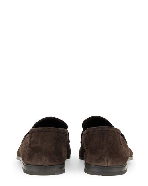Tom Ford Brown Sean Round-toe Loafers for men
