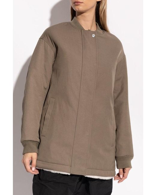 Yves Salomon Brown Convertible Jacket