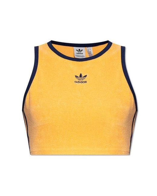 Adidas Originals Yellow Top With Logo,