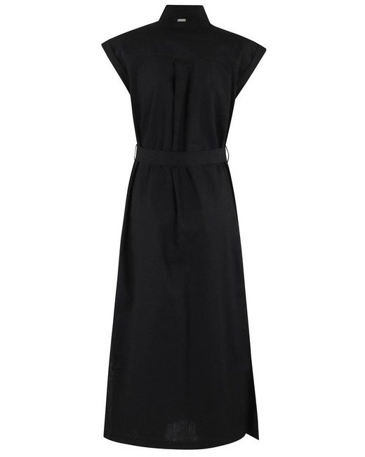 Barbour Black Birdie Sleeveless Midi Dress