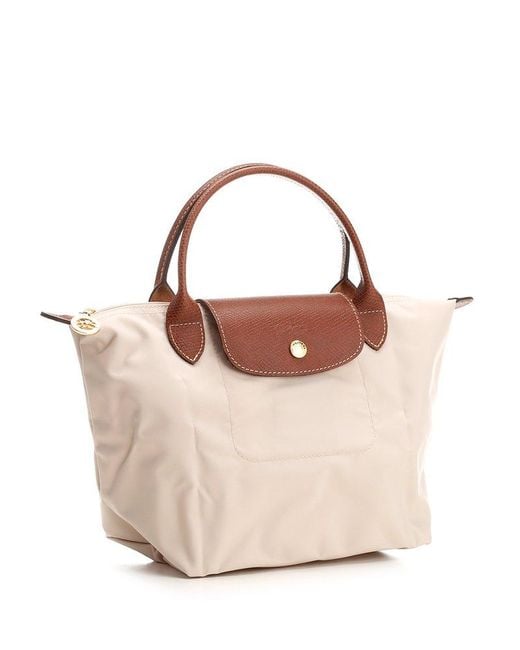 Longchamp Pink Le Pliage Zip-up Small Tote Bag