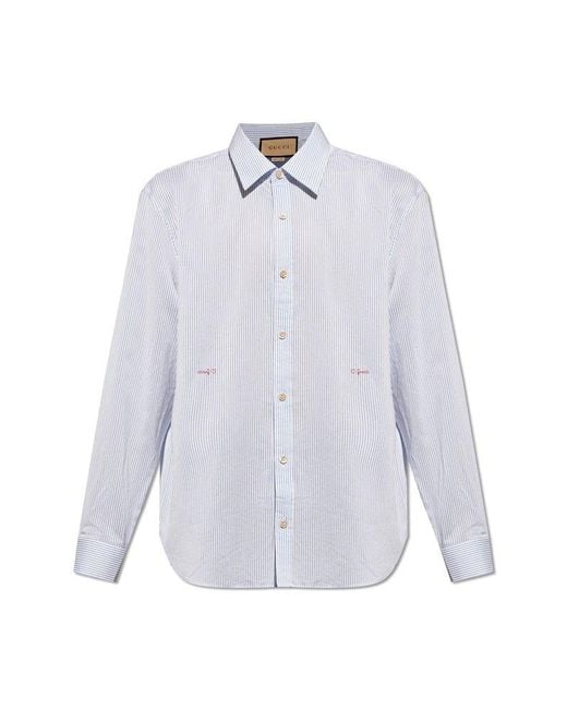 Gucci White Shirt With Logo, for men