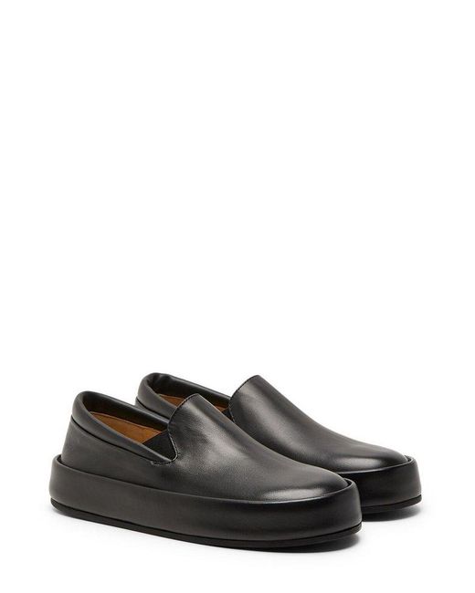 Marsèll Black Slip-on Flat Shoes