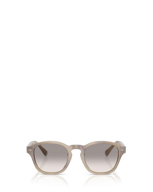 Brunello Cucinelli White Square-Frame Glasses for men