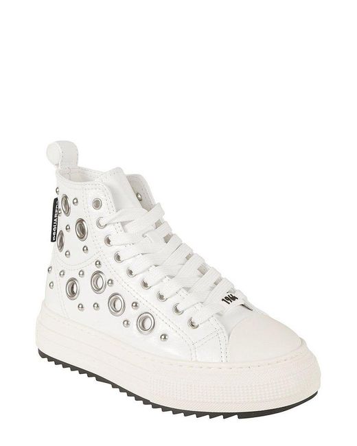 DSquared² White Berlin High-top Sneakers