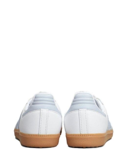 Adidas Originals White Samba Og Low-Top Sneakers