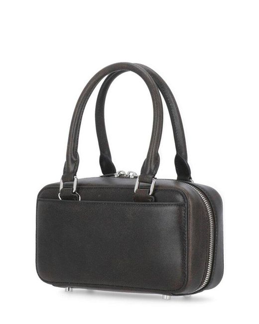Self-Portrait Black Zip-Up Mini Tote Bag