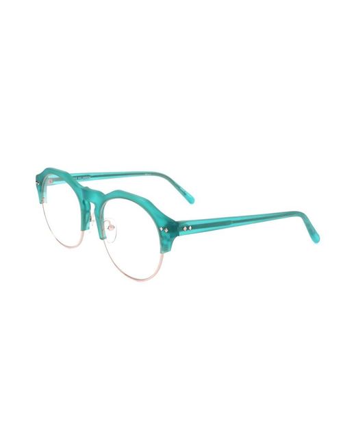 Linda Farrow Black X Matthew Williamson Oval Frame Glasses