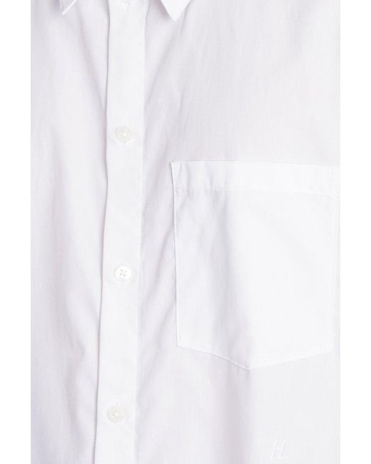Helmut Lang White Oversized Sleeveless Shirt for men