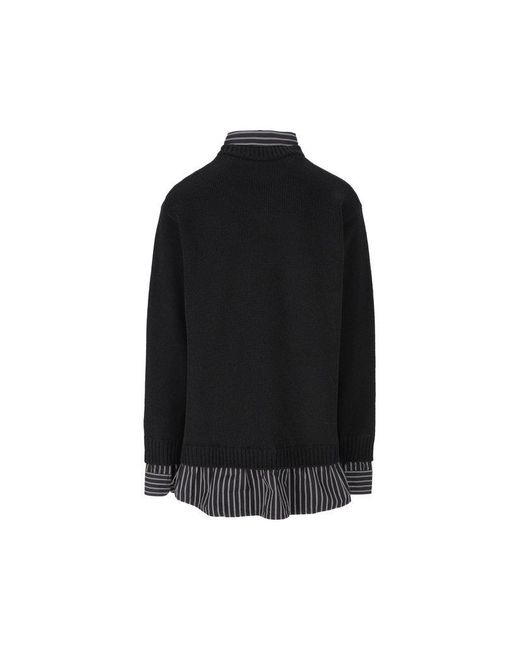 【送料&関税込】Balenciaga Layered Sweater BALENCIAGA | Hybrid Layered Wool Sweater Shirt | Men | Lane