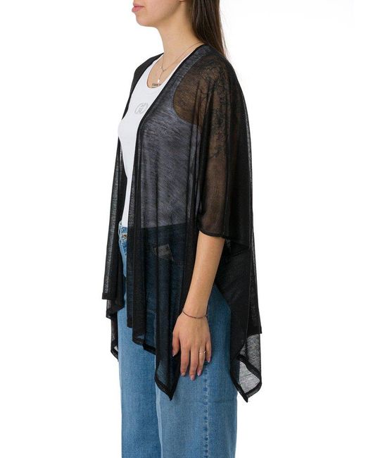Liu Jo Black Knitted Poncho