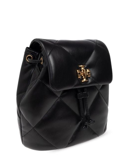 Tory Burch Black Kira Logo Plaque Mini Backpack