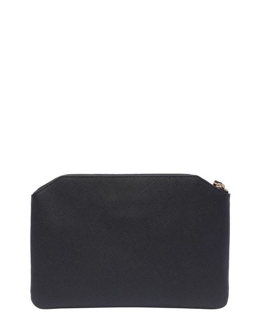 Liu Jo Black Logo Lettering Pouch Bag