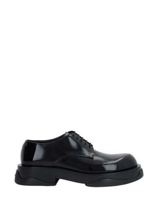 Jil Sander Black Round-toe Lace-up Shoes for men