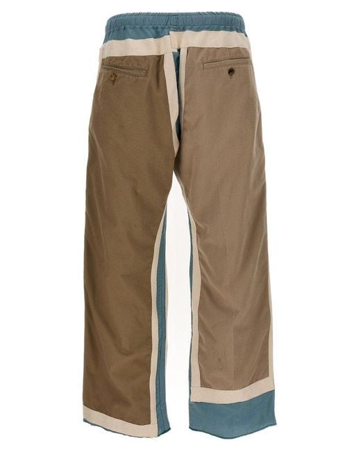 Needles Natural Patchwork Trousers for men