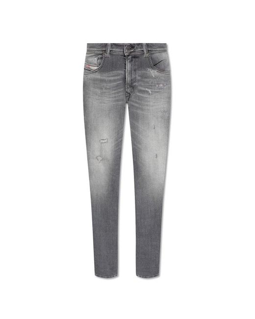 DIESEL Gray '1979 Sleenker L.34' Skinny Jeans, for men