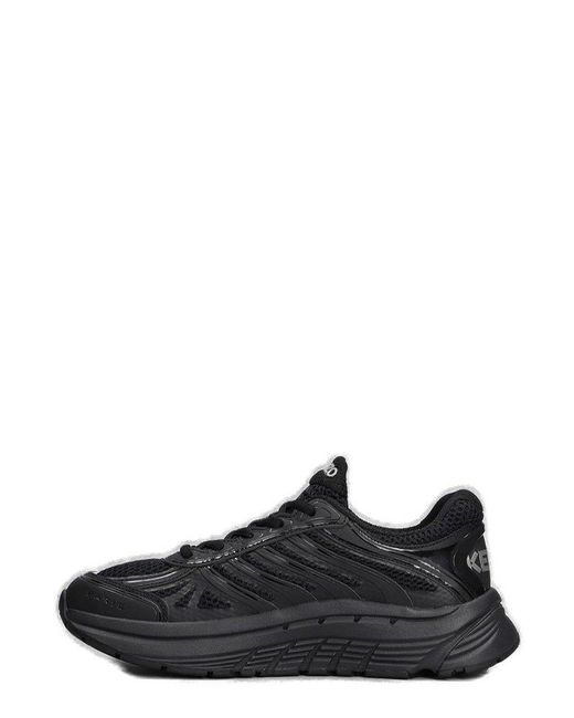 KENZO Black Pace Mesh Lace-up Sneakers for men