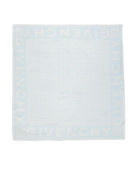Givenchy Blue 4g Motif Square Twill