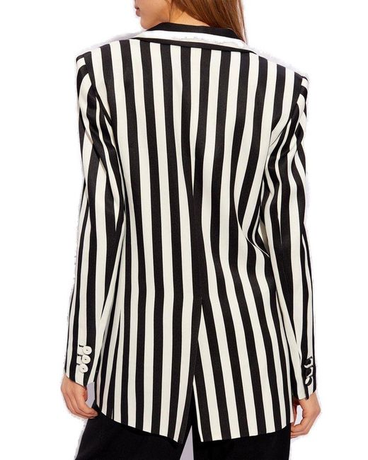 Moschino Black Striped Blazer,