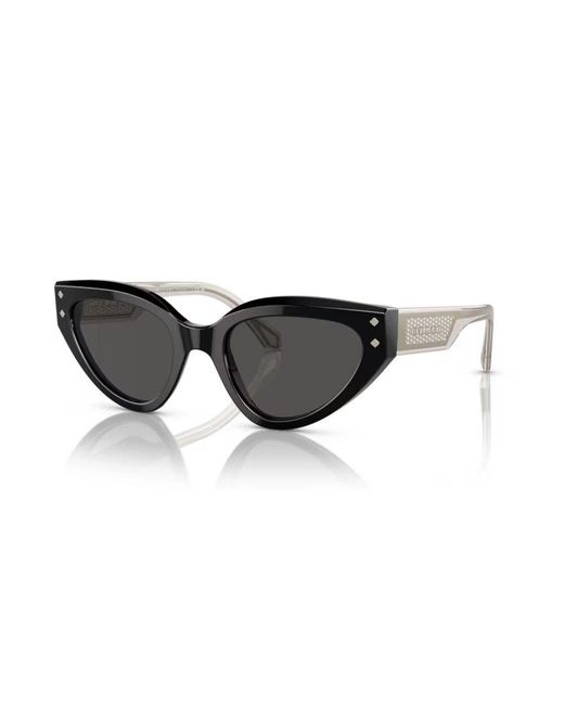 BVLGARI Black Triangle Frame Sunglasses
