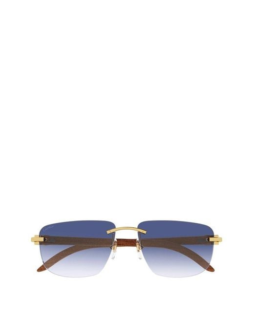 Cartier Sunglasses in Blue for Men | Lyst
