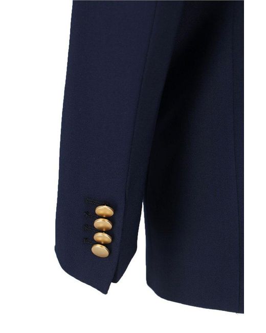 Tagliatore Blue Double-Breasted Blazer Jacket