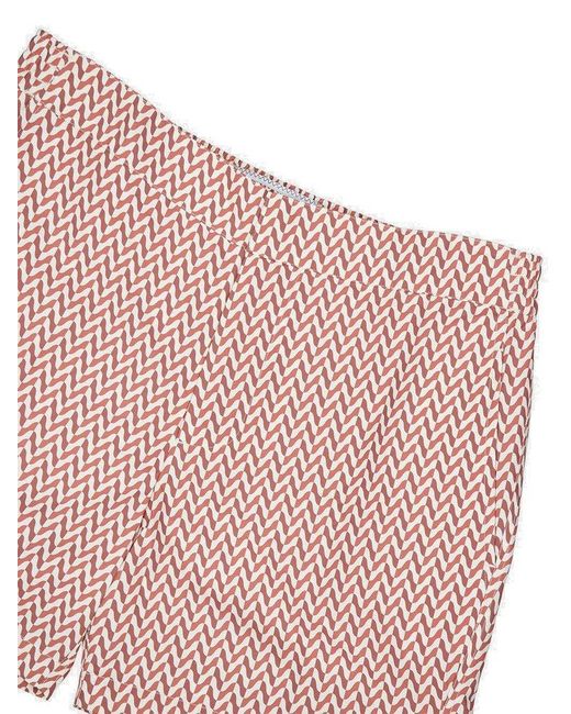 Frescobol Carioca Pink Copacabana Herringbone Classic Swim Shorts for men