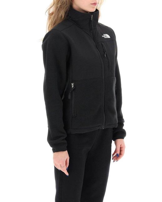 The North Face Black Denali Jacket In Fleece And Nylon