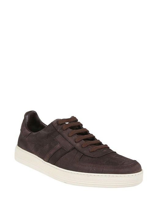 Tom Ford Brown Radcliffe Low-top Sneakers for men