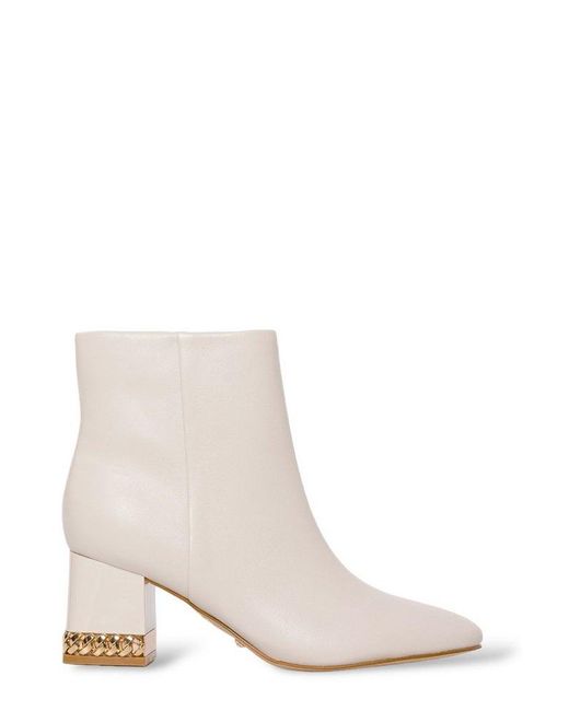Guess White Zip-up Ankle Boots