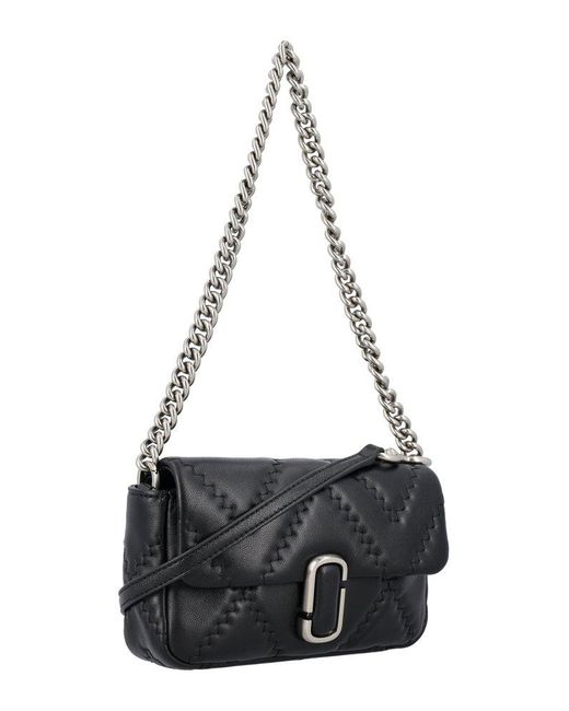 Marc Jacobs Black The Quilted Leather J Marc Mini Bag