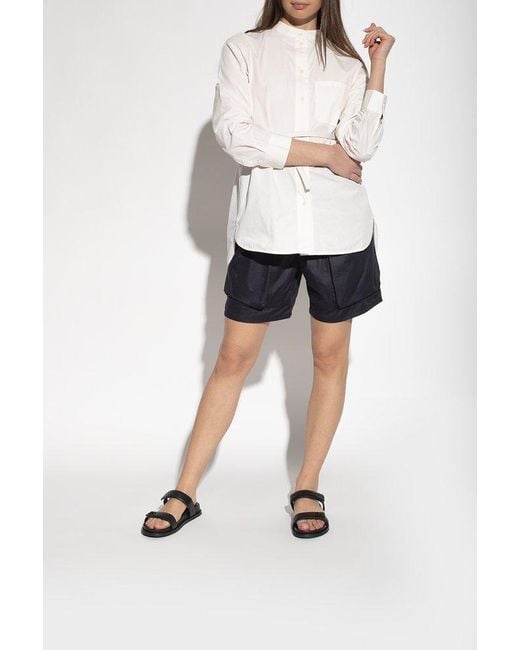 Emporio Armani Black Emblem Strap Slide Sandals