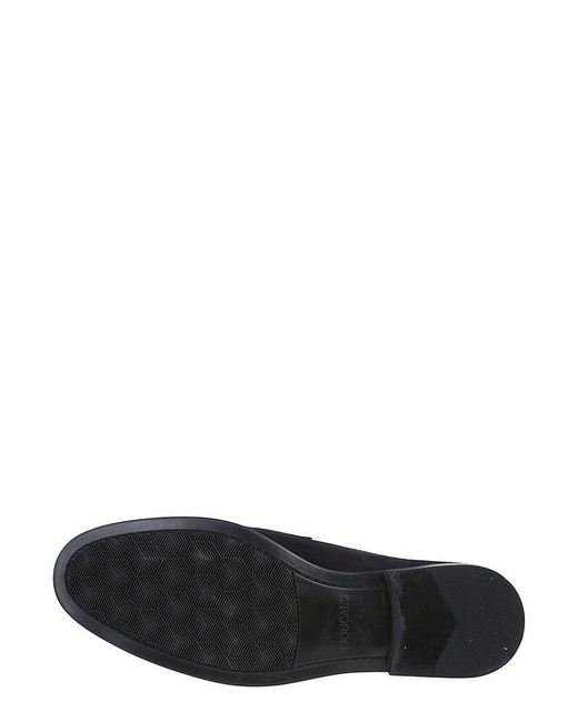 Doucal's Black Classic Slip-On Loafers for men