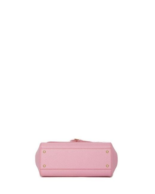 Dolce & Gabbana Pink Medium Sicily Shoulder Bag