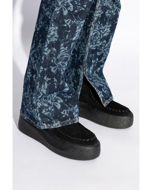Vic Matié Black Elevated Ankle Boots