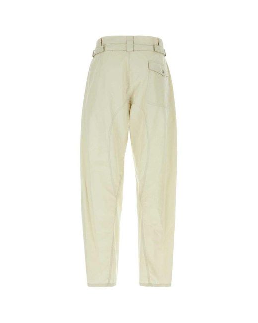 Lemaire White Straight-leg Panelled Trousers for men