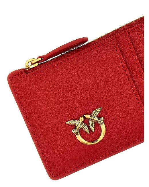 Pinko Red Airone Wallets, Card Holders