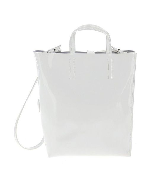 Acne Studios Mini Baker Tote Bag in White Lyst